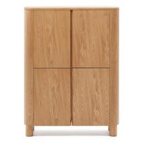 Natūralios spalvos spintelė iš uosio 100x134x40 cm Salaya – Kave Home