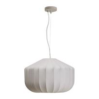Baltos spalvos lubinis šviestuvas ø 51 cm su tekstiliniu gaubtu Somar – Kave Home