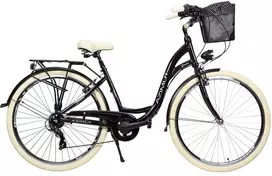 Dviratis AZIMUT Sarema 28" ALU TX-7 2025 black shiny