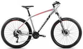 Dviratis Romet Rambler R7.4 2025 silver-red-graphite-18" / M