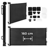 Ištraukiama apsauginė vartelė laiptams ir durims 160 cm, juoda, ECOTOYS