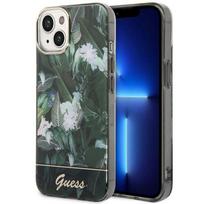GUESS GUHCP14SHGJGHA iPhone 14 / 15 / 13 6.1" green hardcase, Jungle Collection