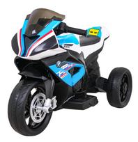Vaikiškas elektromobilis motociklas BMW HP4 mėlynas