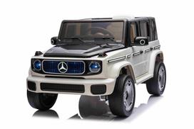 Elektromobilis vaikams Mercedes Benz EQG automobilis baltas