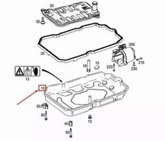 Mercedes Benz Aukstas Aliejus Indas Mercedes Benz GLC X253 E300 2013 Originalus A2122707805
