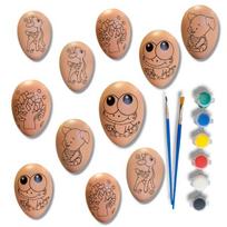 Velykų kiaušinių dažymo rinkinys su ornamentais MalPlay