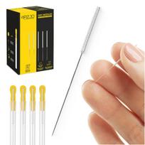 Akupunktūros adatos su kreiptuvu 4FIZJO, 100 vnt., 0,3 x 50 mm, sterilios