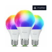 Nanoleaf Nanoleaf Essentials viedos lemputės - rinkinys su 3 A19-A60-E27 lemputėmis (Matter technologija) | NF080B02-3A19E | 4897105331360