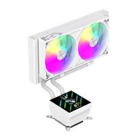 Vandens aušintuvas GameMax Gamemax CPU skysčio aušintuvas | GLACIER 240 LCD WH | Intel, AMD | GLACIER 240 LCD WH | 6931858754569