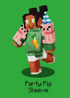 Minecraft  Party Pig Sleeve Rare Skin Bedrock Edition (DLC) Key GLOBAL