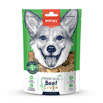 Wanpy Freeze Dried Beef Liver liofilizuotos jautienos kepenėlės skanėstai šunims, 40 g