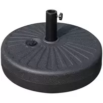 Skėčių stovas 22 kg, skirtas Ø38/48 mm skėčiams, cementinis, juodas, Ø51 x 12H cm