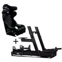 Next Level Racing GTElite Aluminium Simulator Cockpit - Wheel Plate Edition + O-Rouge C2 Cold Fusion Simracing Seat