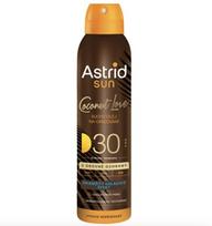 Apsauga nuo saulės Astrid Sun sausasis aliejus Coconut Love SPF 30, lengvas kokoso aromatas