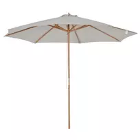 Medinis sodo skėtis 300 cm - pilka