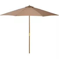 Medinis sodo skėtis 300 cm - chaki spalvos