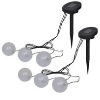 vidaXL Plūduriuojantys šviestuvai, 6 vnt., LED, tvenkin. ir baseinams, Balta
