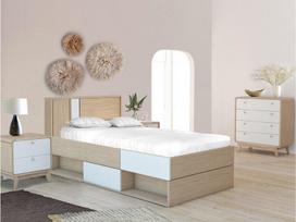 Miegamojo baldų komplektas Notio Living, rudas
