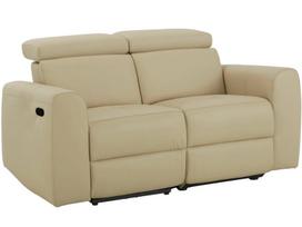 Dvivietė sofa-reglaineris Notio Living Capena, dirbtinė oda, kreminė