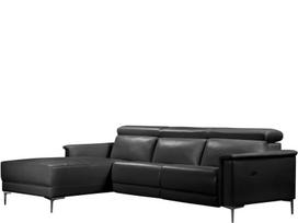 Sofa reglaineris Loft24 Lund, juoda