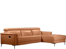 Trivietė sofa reglaineris Loft24 Lund, ruda