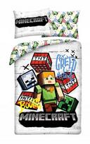 Halantex vaikiškas mikropluošto patalynės komplektas Minecraft MNC-743BL, 140x200, 2 dalių