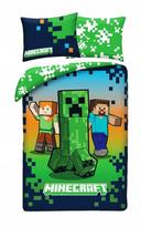 Halantex vaikiškas mikropluošto patalynės komplektas Minecraft MNC-880BL, 140x200, 2 dalių