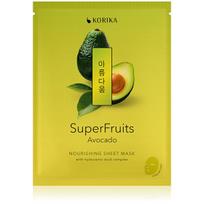 Veido kaukė KORIKA SuperFruits Avocado maitinamoji lakštinė kaukė 25 g