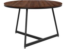 Valgomojo stalas Notio Living, 120x120 cm, rudas