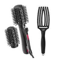 Babyliss Pro Rotating 800 Hot Air Styler Bab2770E + Olivia Garden Finger Brush Fb Combo Medium, M