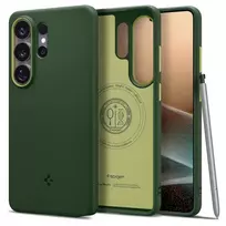 Spigen Nano Pop Mag phone case with MagSafe support for Samsung Galaxy S26 Ultra (S948) green