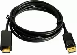 Brackton DisplayPort Male to HDMI Male Cable, 2m, Black