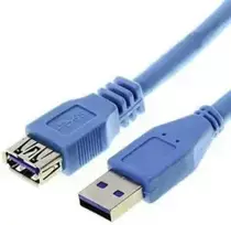 Brackton data transfer and charging cable | USB-A to Micro B | 3m | blue