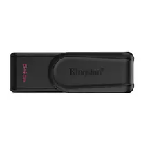 KINGSTON 64GB Portable USB 3.2 Gen 1 DataTraveler Exodia S pendrive (Black/Black)