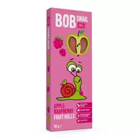 Bob Snail Apple and raspberry rolls, 30g
