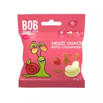 Bob Snail Apple and strawberry snack, 20g