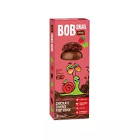 Bob Snail Apple and raspberry candies in milk chocolate, 30g