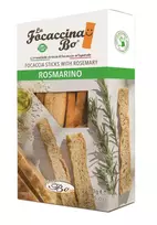 La Focaccina Bo Maizes standziņas FOCACCINA Al Rosmarino, crispy focaccia with rosemary, 100g