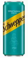 Schweppes Gāzēts dzēriens Bitter Lemon, in a can, 0.33l (DEP)