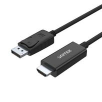 Unitek Y-5118CA video cable adapter, 1.8 m HDMI Type A (Standard) to DisplayPort, Black