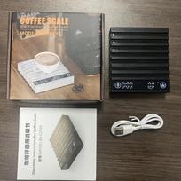 Išmani mini kavos svarstyklė, nešiojama elektroninė USB svarstyklė su LED ekranu kavai, arbatai matuoti, buitiniam, komerciniam virtuvės naudojimui juoda