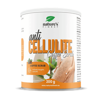 NATURE'S FINEST ANTI CELLULITE COFFEE SCRUB Anticeliulitinis kavos šveitiklis su druska ir aliejais