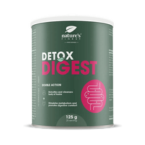 NATURE'S FINEST DETOX DIGEST 2in1 formulė detoksikacijai ir virškinimo palaikymui su chlorele, ciberžole, tikruoju margainiu ir artišoku