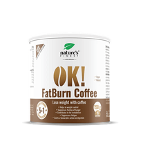 NATURE'S FINEST OK!FATBURN COFFEE Riebalų deginimo kava su L-karnitinu, guarana ir šeivamedžiu