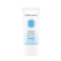 Cell Fusion C Aquatica Cooling Sunscreen Set 35ml x2 + 10ml – Refreshing Hydrating UV Protection with Keyring white