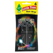 LittleTrees Vent Wrap (SUPERNOVA) Air Freshener Automotive Air Conditioner Vent juoda