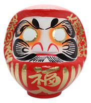 Takasaki Daruma Fuku Daruma 8 Raudonas šeimos ir didžiosios sėkmės išsipildymas 25x21x26cm Nr..  Saugos linkėjimai  DARUMA-FUKU8 raudona