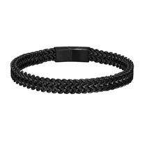 8MM 18K paauksuotos šaunios dvigubo grandinėlės apyrankės vyrams nerūdijančio plieno punk kvadratinis magnetinis užsegimas vyriška pulseira 19cm sidabras