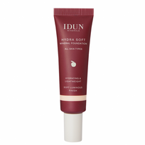 IDUN Minerals Hydra Soft skystas mineralinis makiažo pagrindas Nr. 1251 Jorunn, 30 ml (Extra fair, neutral)