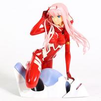 Anime Figure Darling In The FRANXX Figure Zero Two 02 Red/White Clothes Sexy Girls PVC Action Figures Toy Collectible Model raudona